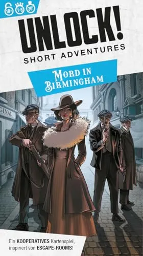 Asmodee Unlock! Short Adventures Mord in Birmingham Rätselspiel