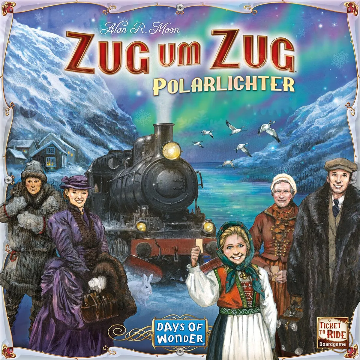Days of Wonder Zug um Zug Polarlichter Brettspiel Deutsch