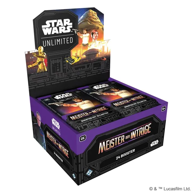 Asmodee Star Wars Unlimited Meister der Intrige Booster-Display