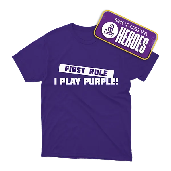 Cranio Purple Player T-Shirt Baumwolle lila