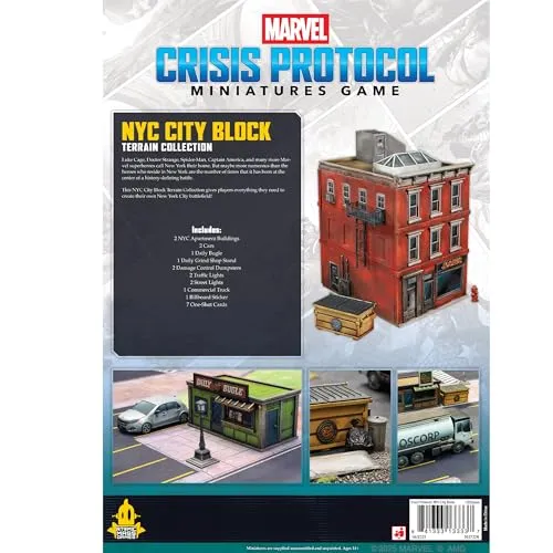 Marvel Crisis Protocol NYC City Block Terrain-Pack