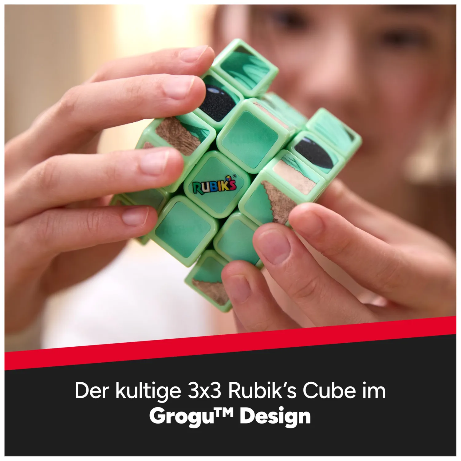 Rubik's Cubers Grogu Zauberwürfel 3x3 mit Zubehör