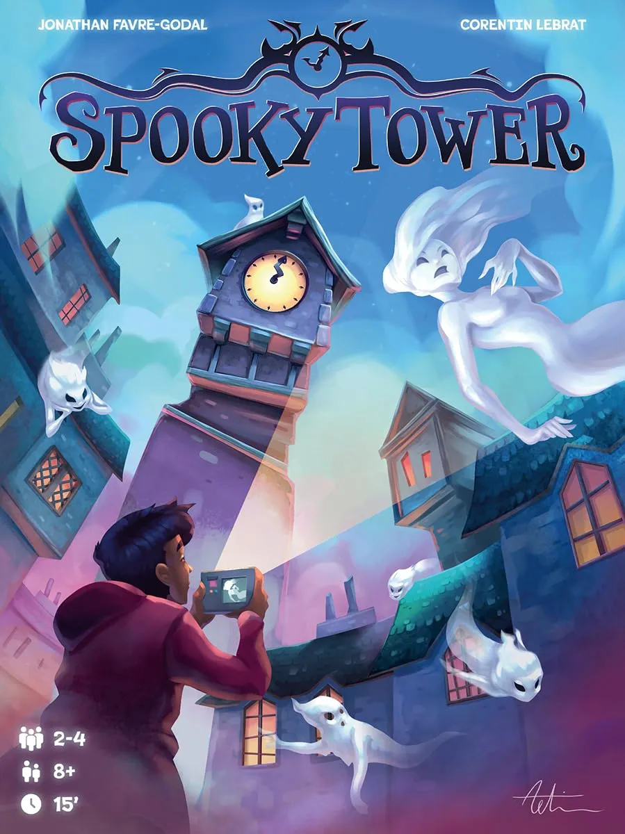 Space Cow Spooky Tower Familienspiel Deutsch 2-4 Spieler Gruselturm