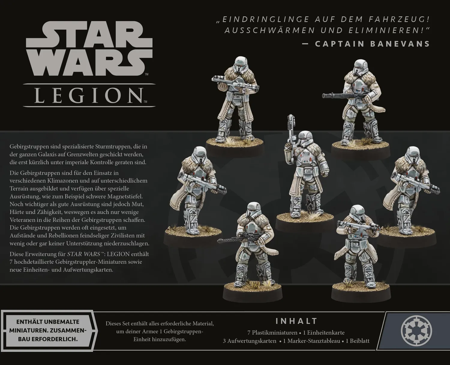 Atomic Mass Star Wars Legion Gebirgstruppen Einheit-Erweiterung deutsch Imperium