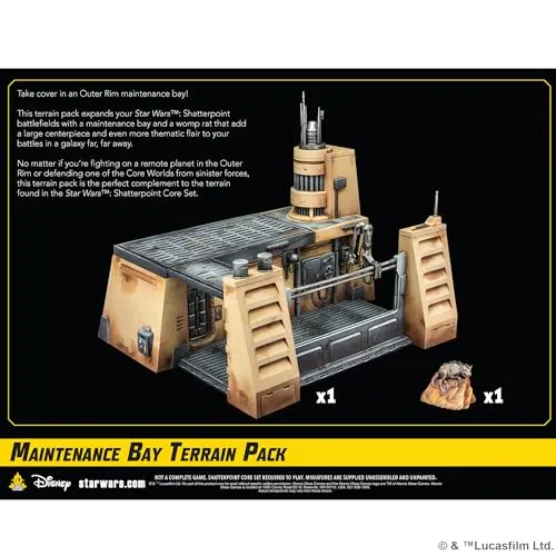 Asmodee Star Wars Shatterpoint Wartungshangar Geländeset Terrain Pack