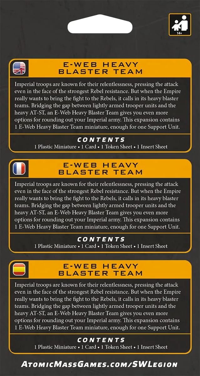 Star Wars Legion E-Web Heavy Blaster Team Erweiterung Imperium