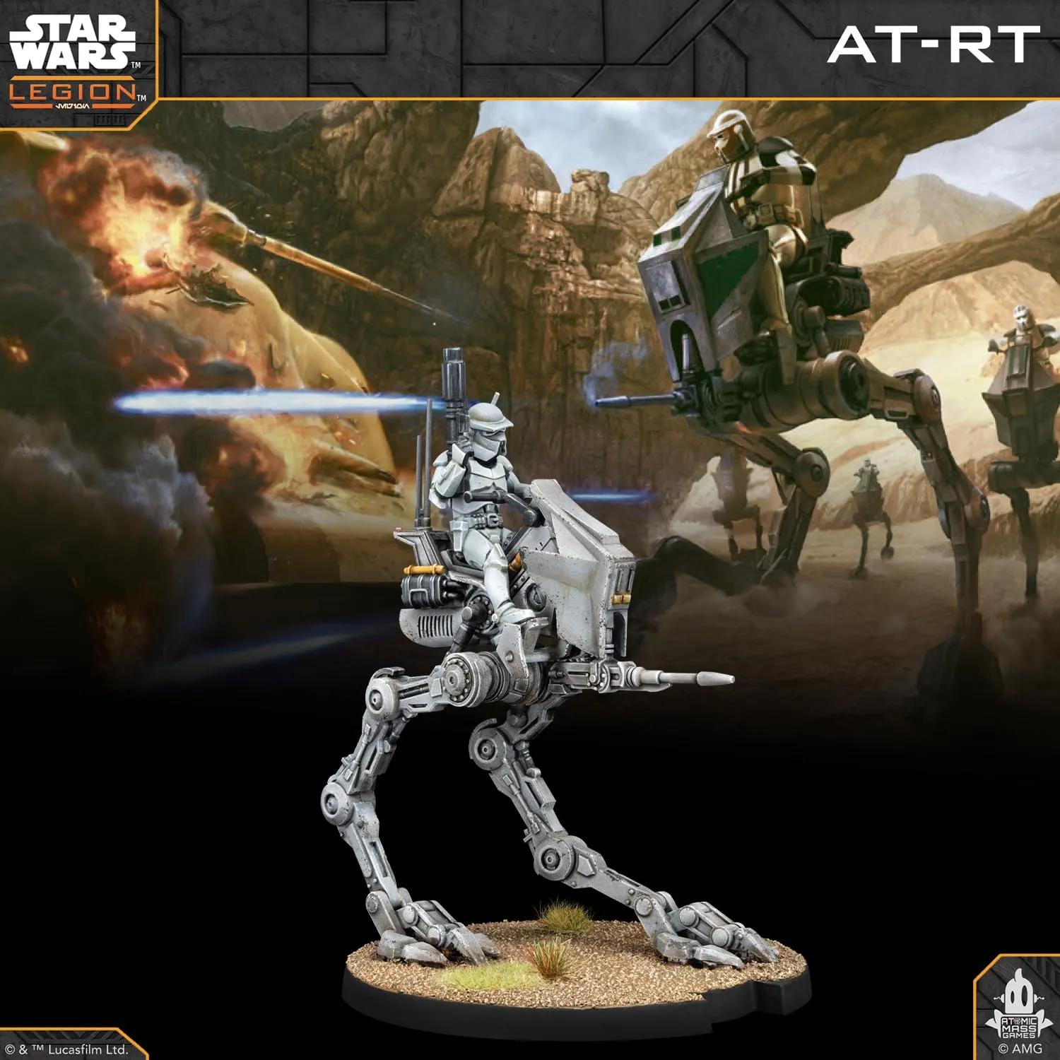 Star Wars Legion Republic AT-RT Erweiterung Tabletop Multilingual