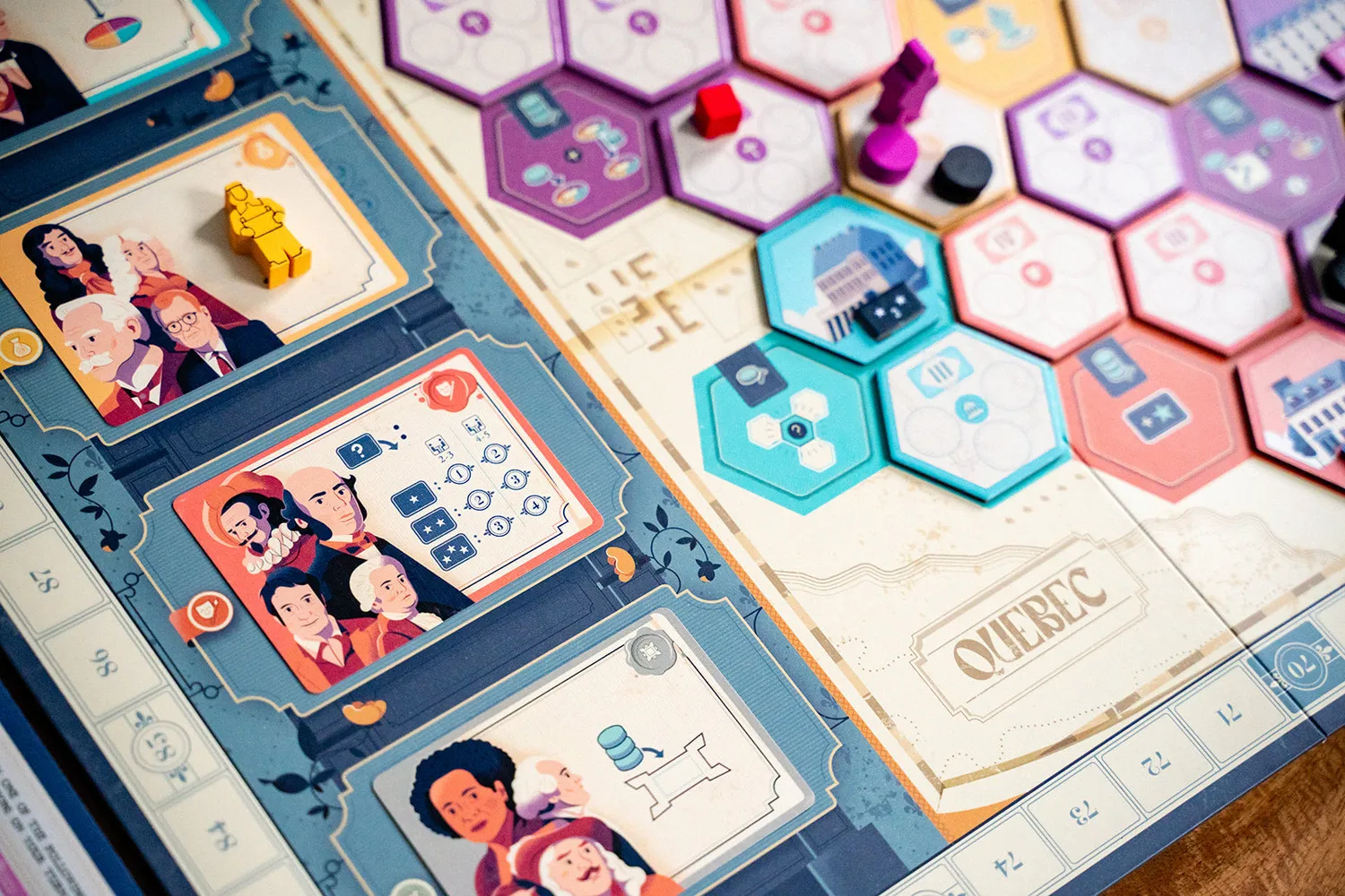 Capstone Games Québec Brettspiel Einfluss