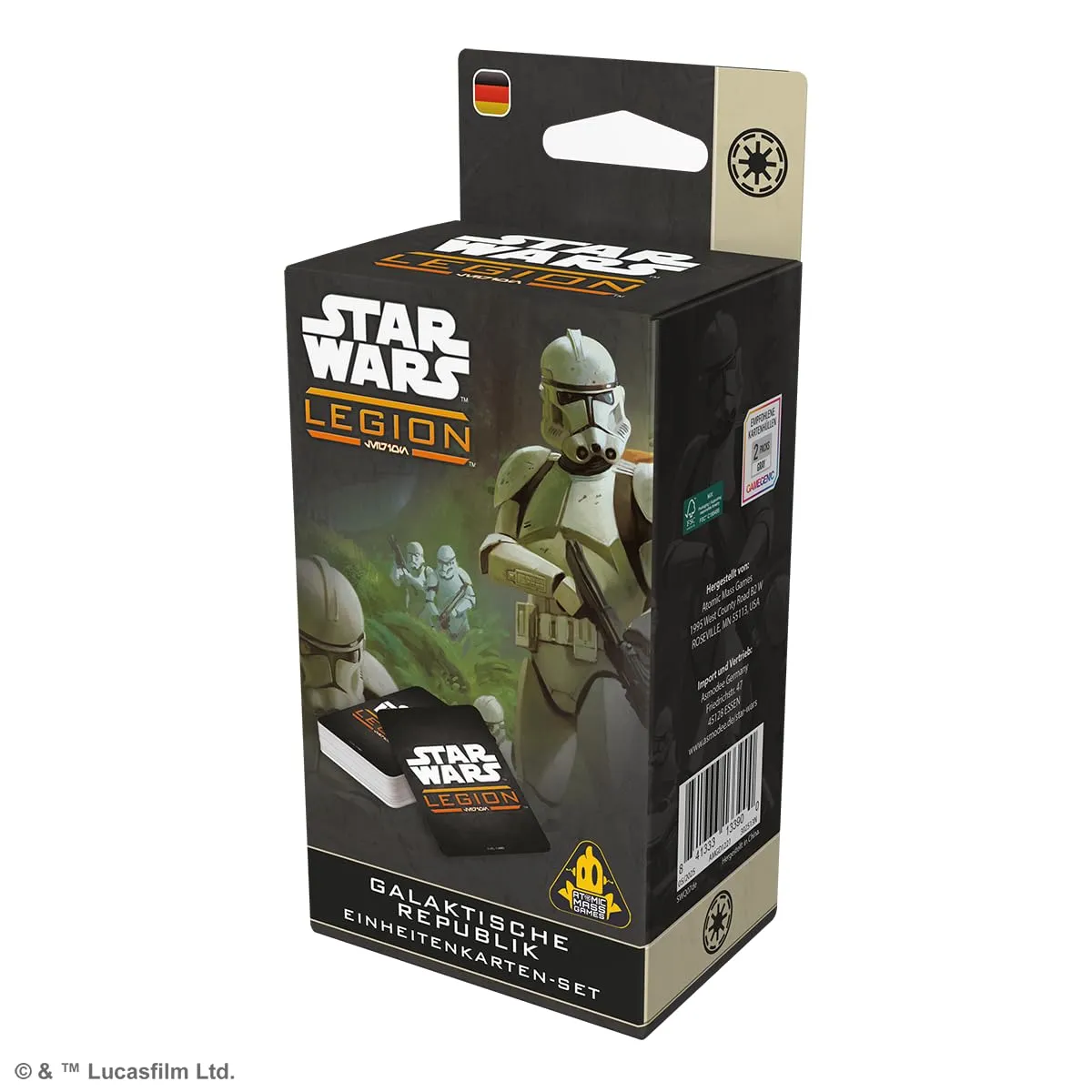 Star Wars Legion Republik Einheitenkarten-Set Tabletop deutsch