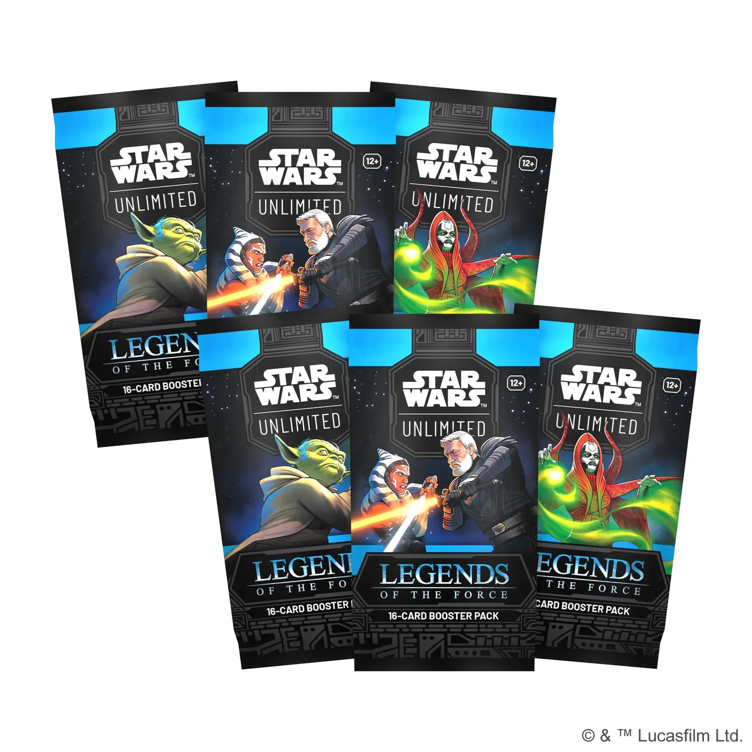 Star Wars Unlimited Legends of the Force Kartenspiel Englisch 6 Booster