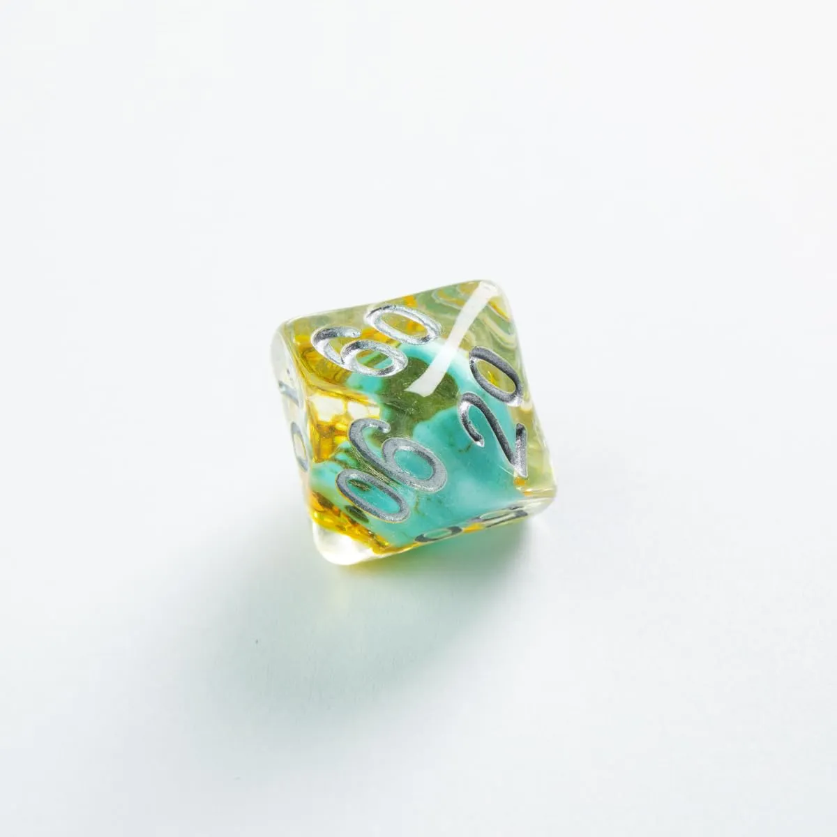Gamegenic Embraced Green Skull Würfelset 7-teilig Resin
