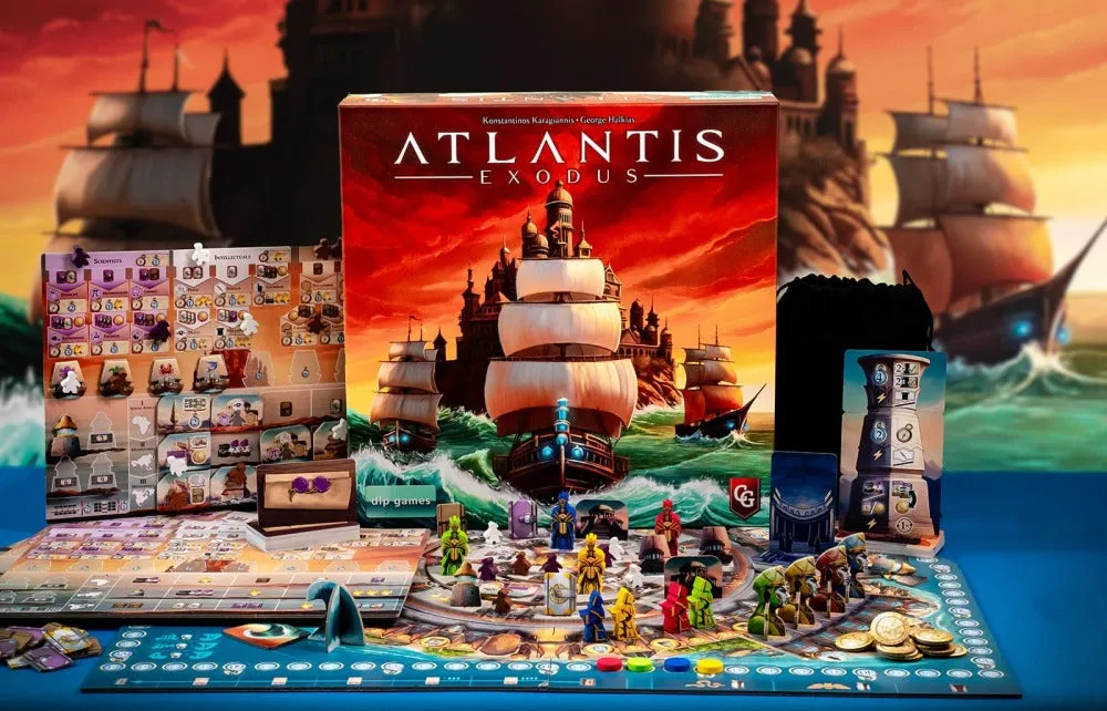 Capstone Games Atlantis Exodus Brettspiel 1-4 Spieler