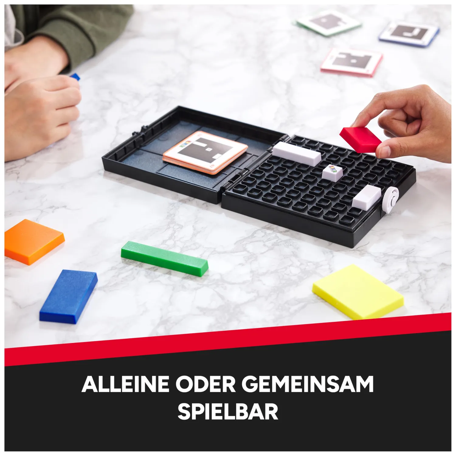 Rubik's Gridlock Knobelspiel mit 88 Aufgaben solo und Team