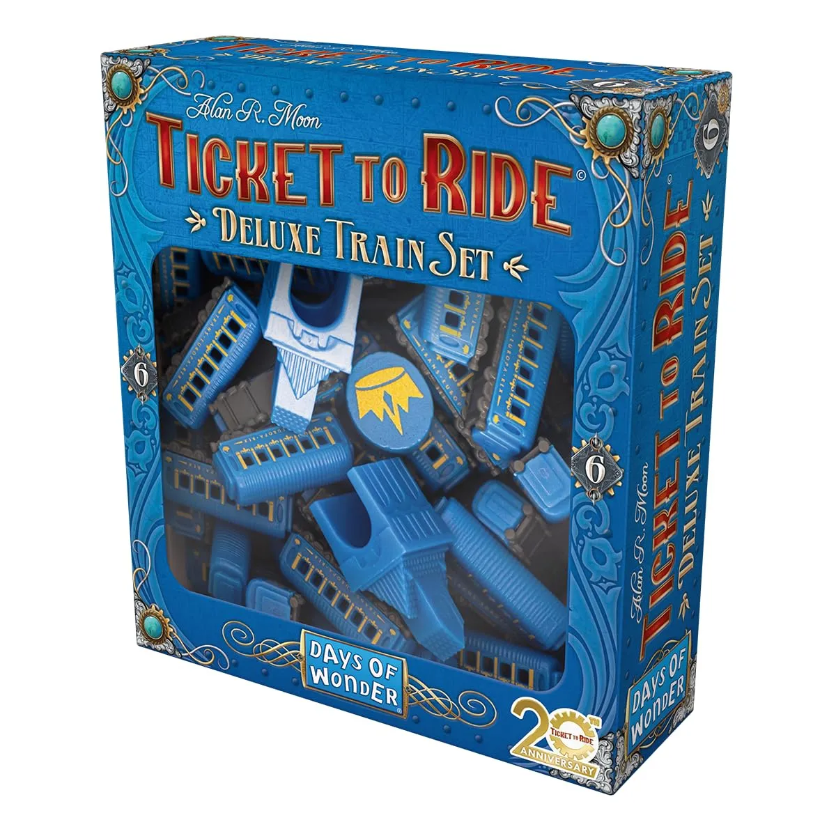 Zug um Zug Deluxe Train Sets Spielfiguren Blau 45