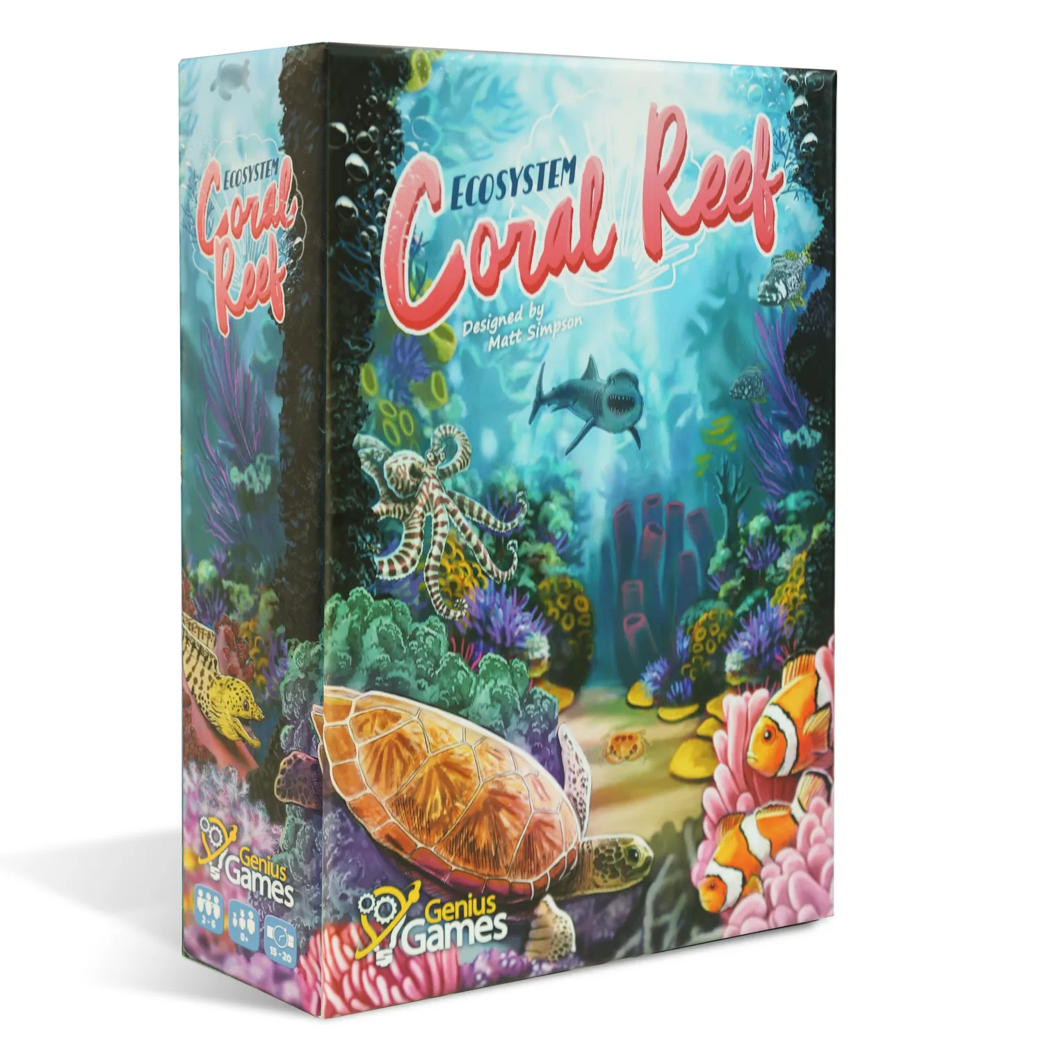 Genius Games Ecosystem Coral Reef Kartenspiel 2-6 Spieler Familie