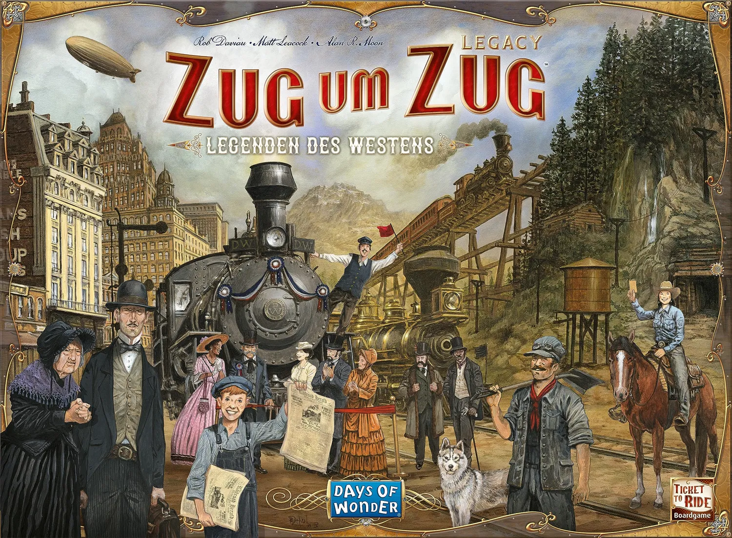 Days of Wonder Zug um Zug Legacy Legenden des Westens Spiel