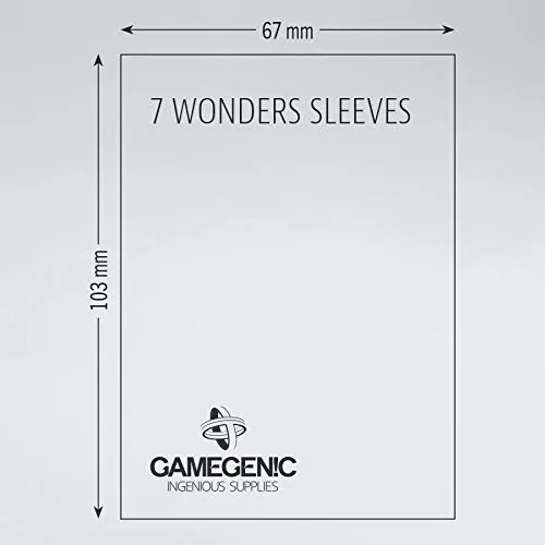Gamegenic Matte 7 Wonders Kartenhüllen matt 80 Stück