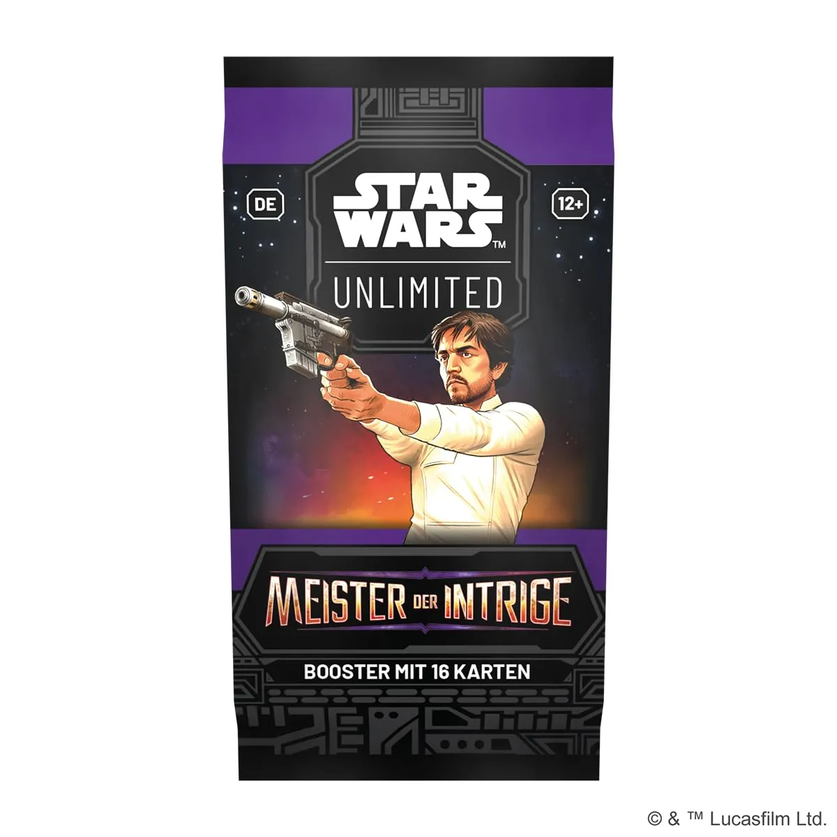 Asmodee Star Wars Unlimited Meister der Intrige Booster 16 Karten Foil