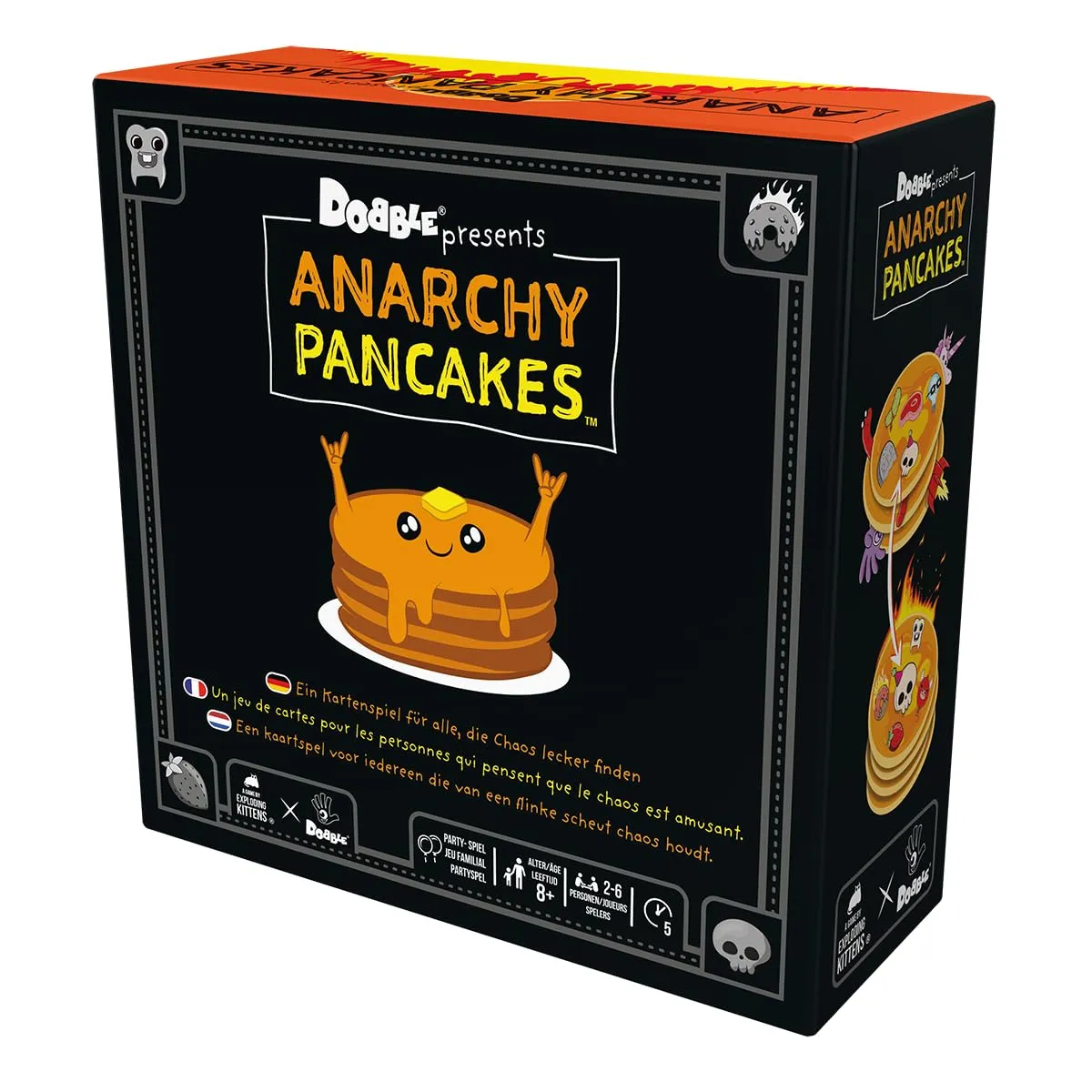 Asmodee Dobble Anarchy Pancakes Kartenspiel 2-6 Spieler