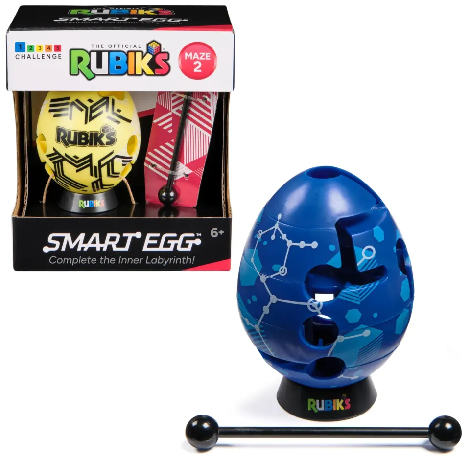 Rubik's Smart Egg Geduldsspiel Ei-Labyrinth mit Stab ab 6 Jahren