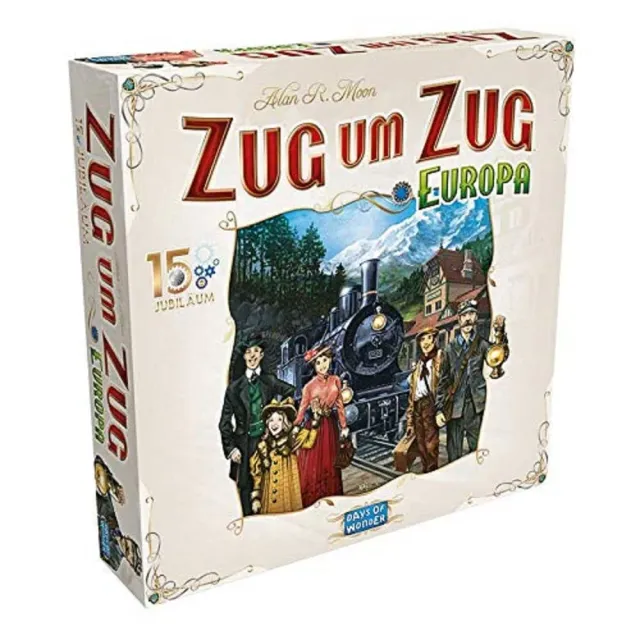 Days of Wonder Zug um Zug Europa 15. Jubiläum Brettspiel Deutsch