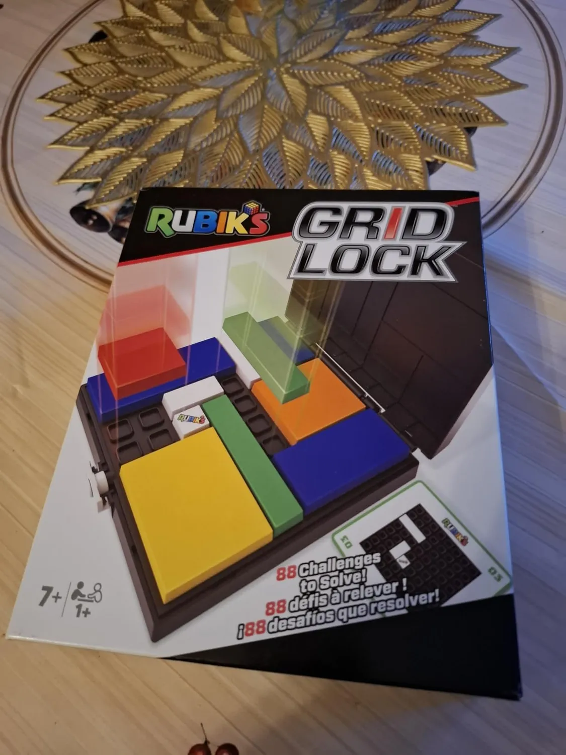 Rubik's Gridlock Knobelspiel mit 88 Aufgaben solo und Team