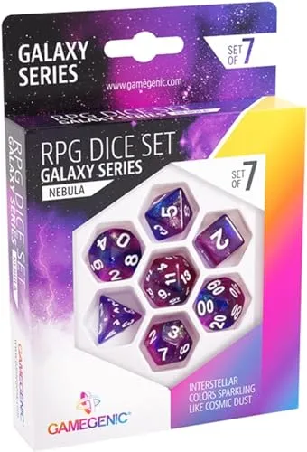 Gamegenic Galaxy Series Nebula Würfelset 7-teilig Glitzer