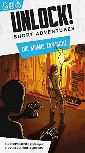 Asmodee Unlock! Short Adventures Die Mumie erwacht Rätselspiel