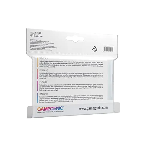 Gamegenic Closable Inner Sleeves Kartenhüllen 100 Stk transparent