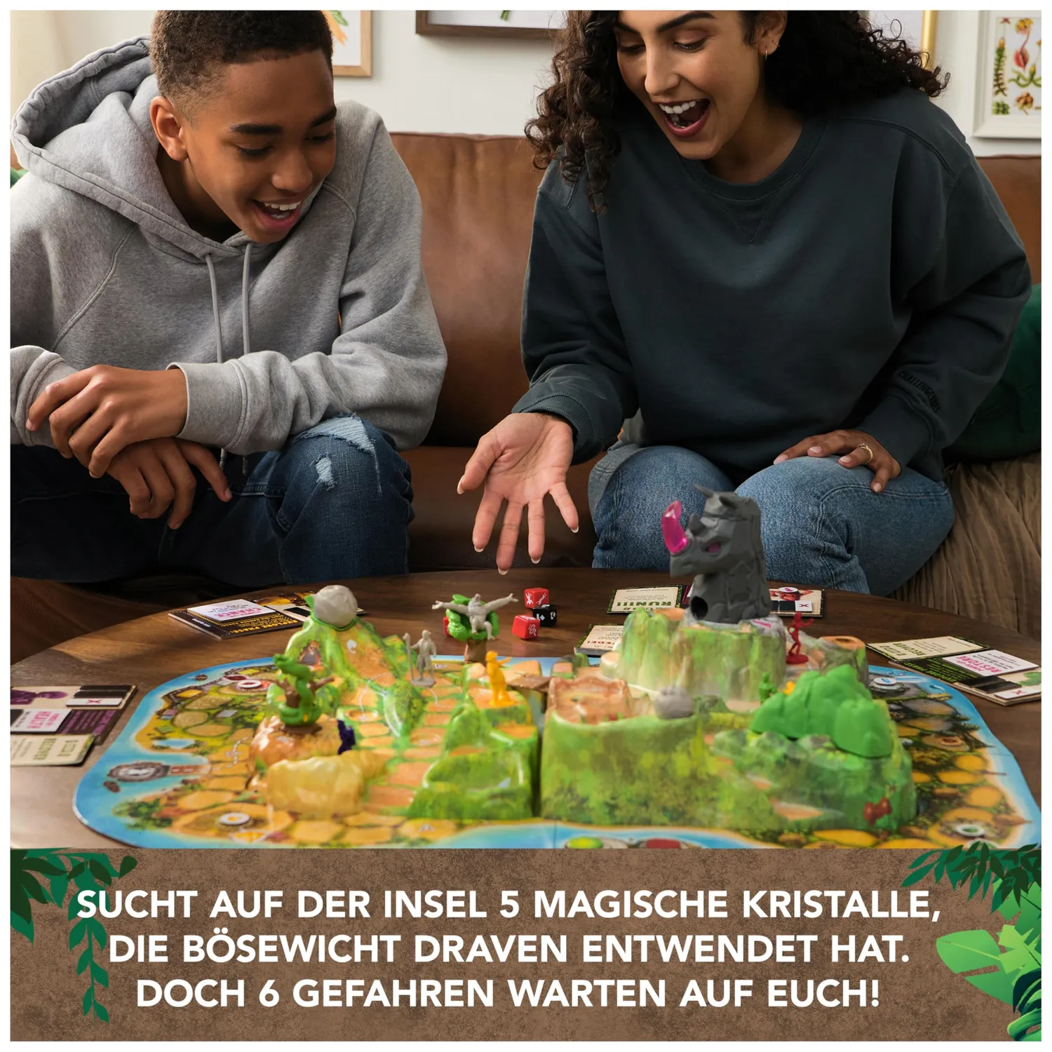 Spin Master Jumanji Stampede Brettspiel kooperativ 3D