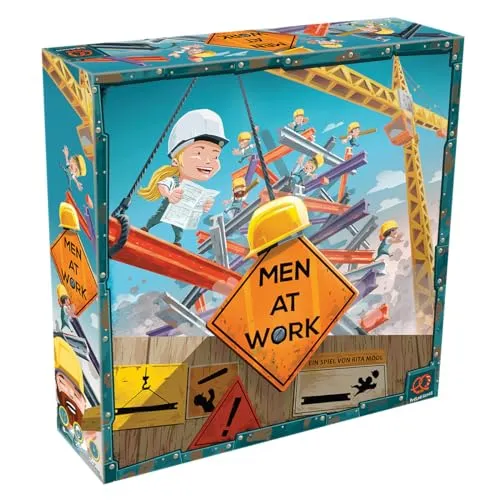 Asmodee Men at Work Familienspiel Geschicklichkeitsspiel Stapel