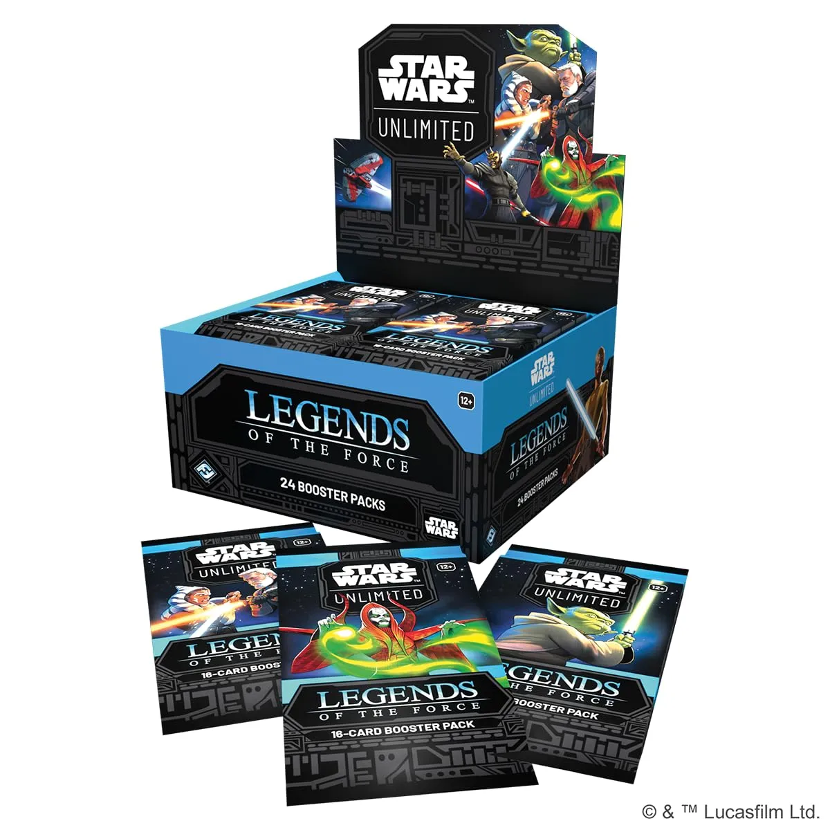 Asmodee Star Wars Unlimited Legends of the Force Booster Display