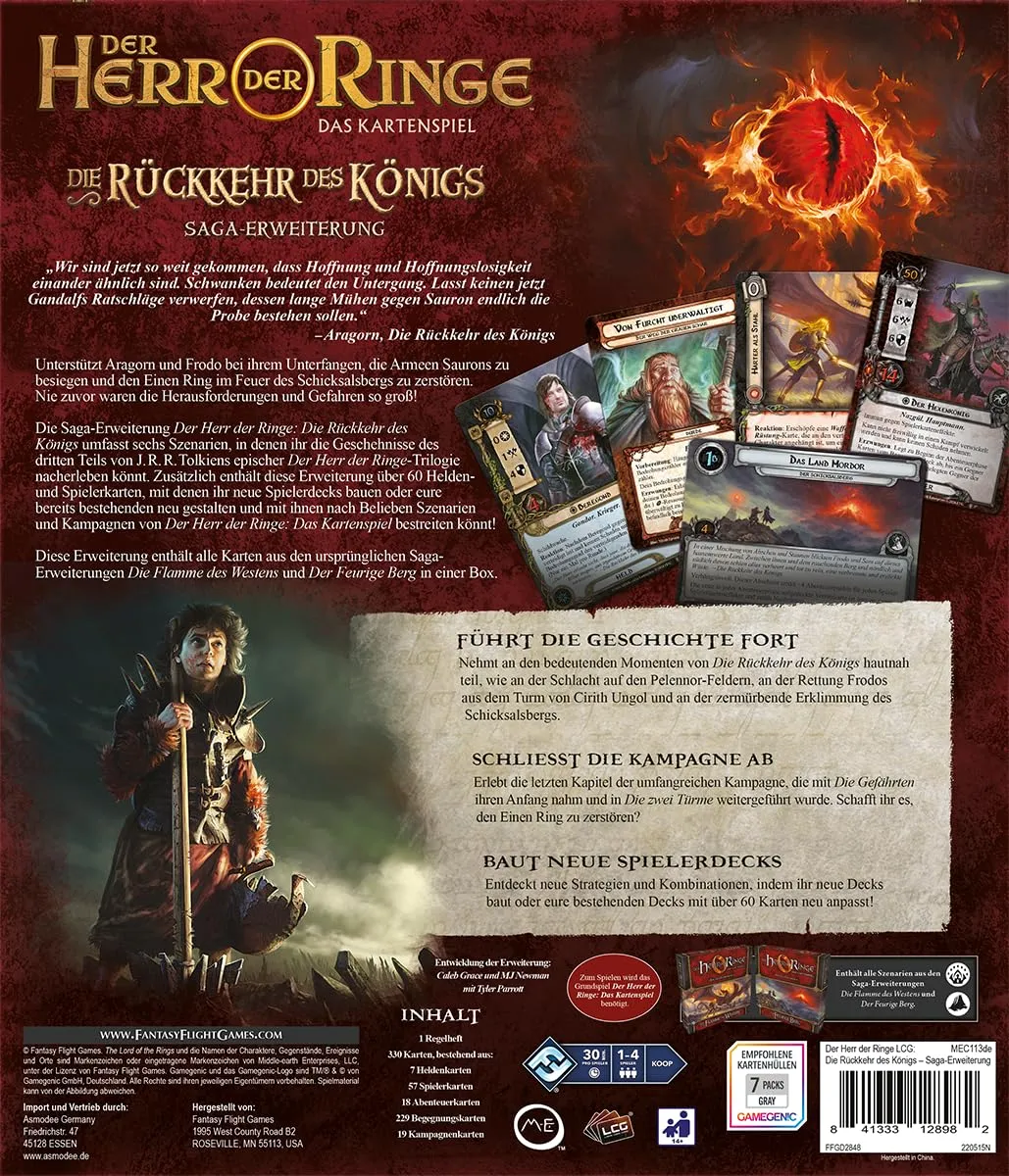 Asmodee Herr der Ringe Kartenspiel Rückkehr des Königs Saga-Erweiterung