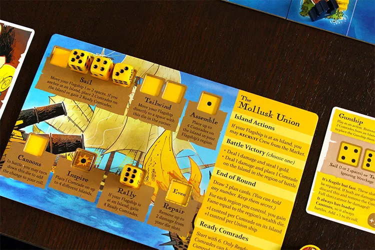 Leder Games Ahoy Brettspiel 2-4 Spieler Würfel