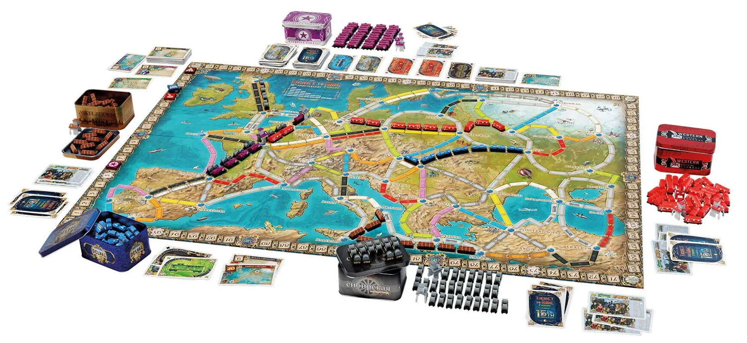 Days of Wonder Zug um Zug Europa 15. Jubiläum Brettspiel Deutsch