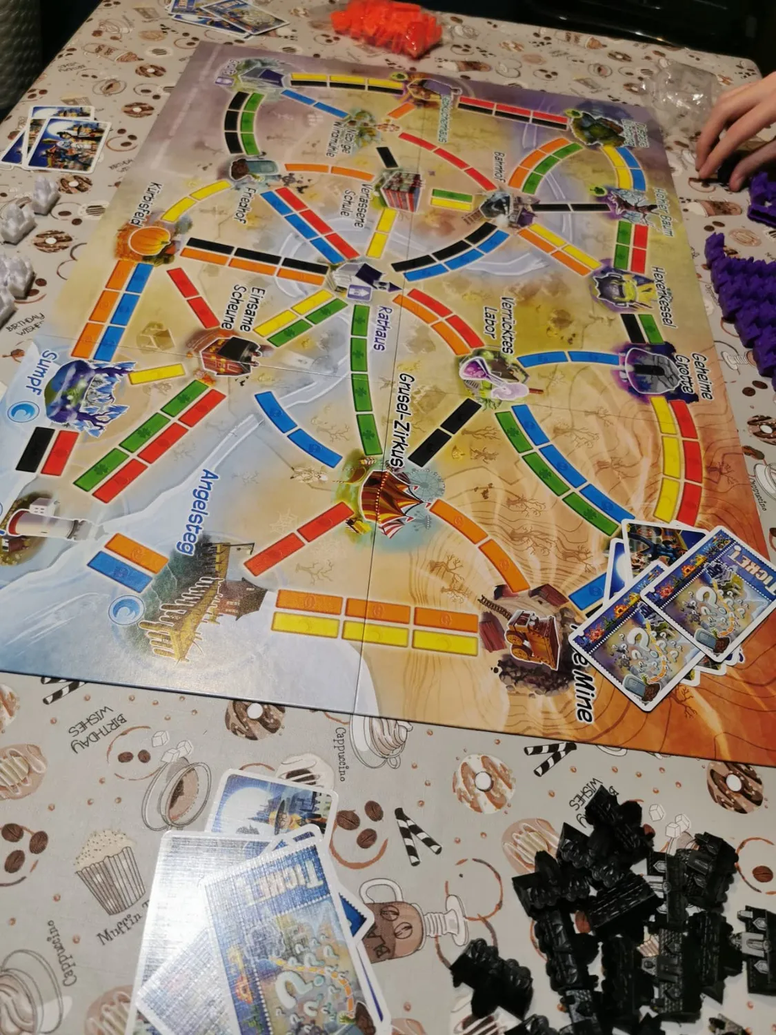 Zug um Zug Gruselfahrt Kinderspiel deutsch 2-4 Spieler Halloween