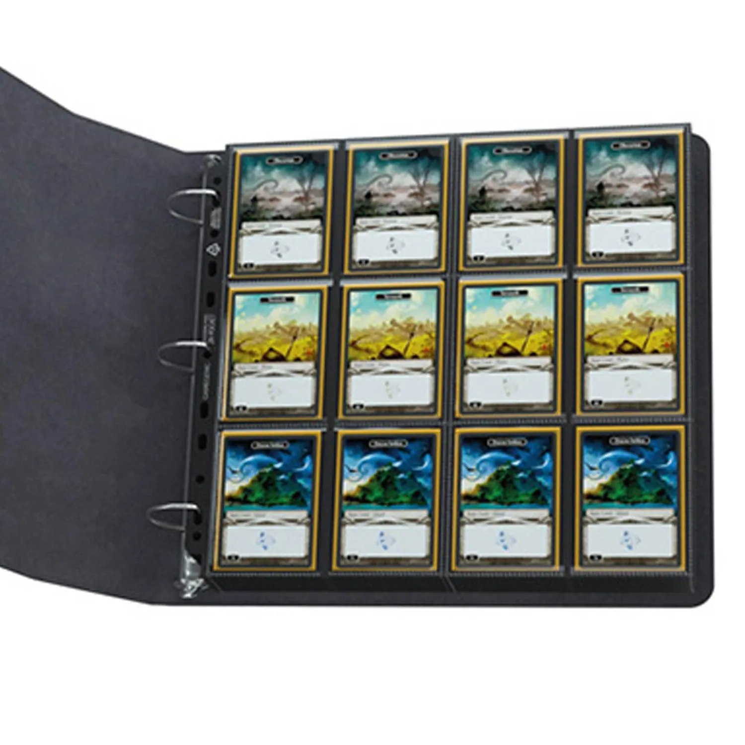 Gamegenic Prime Ring-Binder Playset Ordner Schwarz 12-24 Taschen