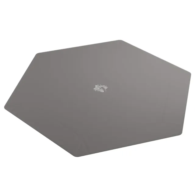 Gamegenic Magnetic Dice Tray Hexagonal Würfelbrett Schwarz Grau