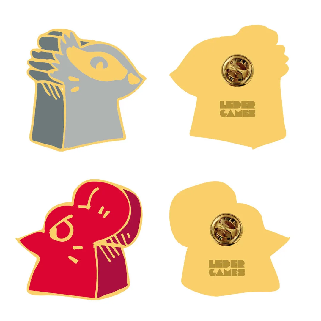 Leder Games Root Marauder Meeple Pins 2er Set Emaille