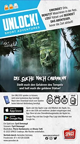 Asmodee Unlock Short Adventures Cabrakan Rätselspiel
