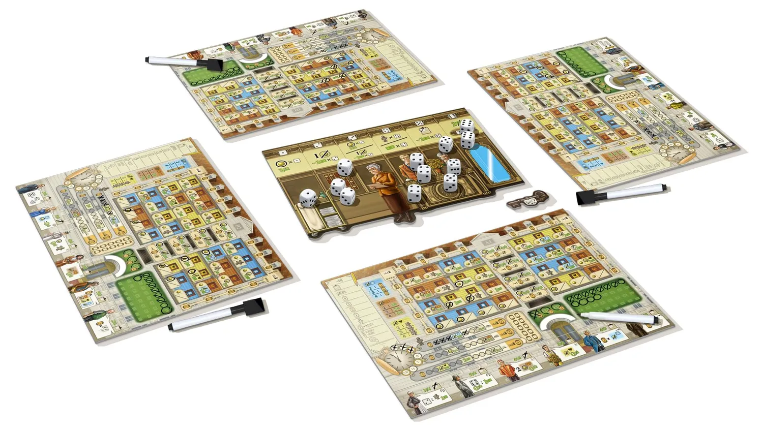 Lookout Hochsaison Grand Hotel Roll & Write Würfelspiel Deutsch 2-4 Spieler