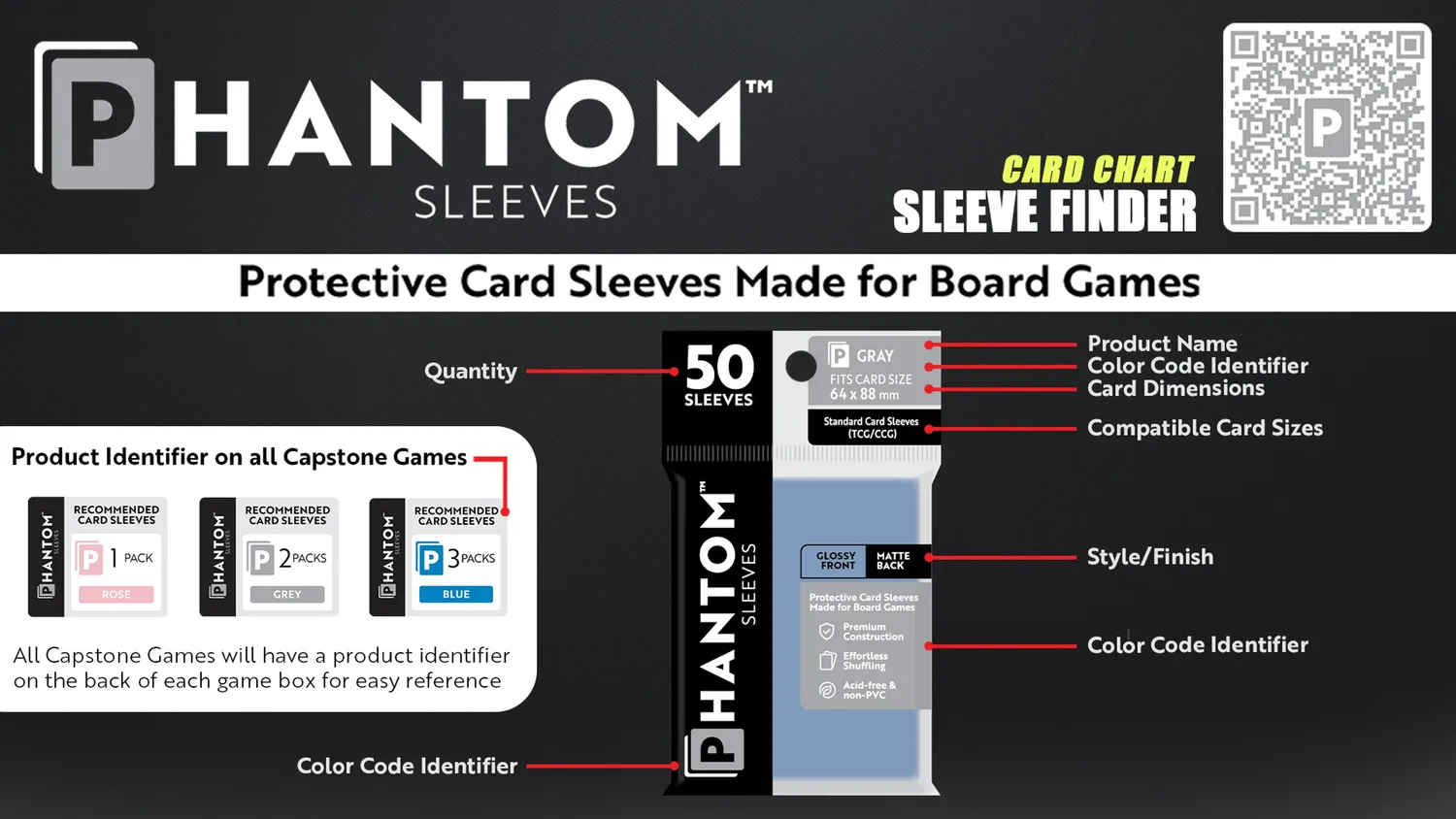 Capstone Phantom Sleeves Display Rack Kartenhullen Stander
