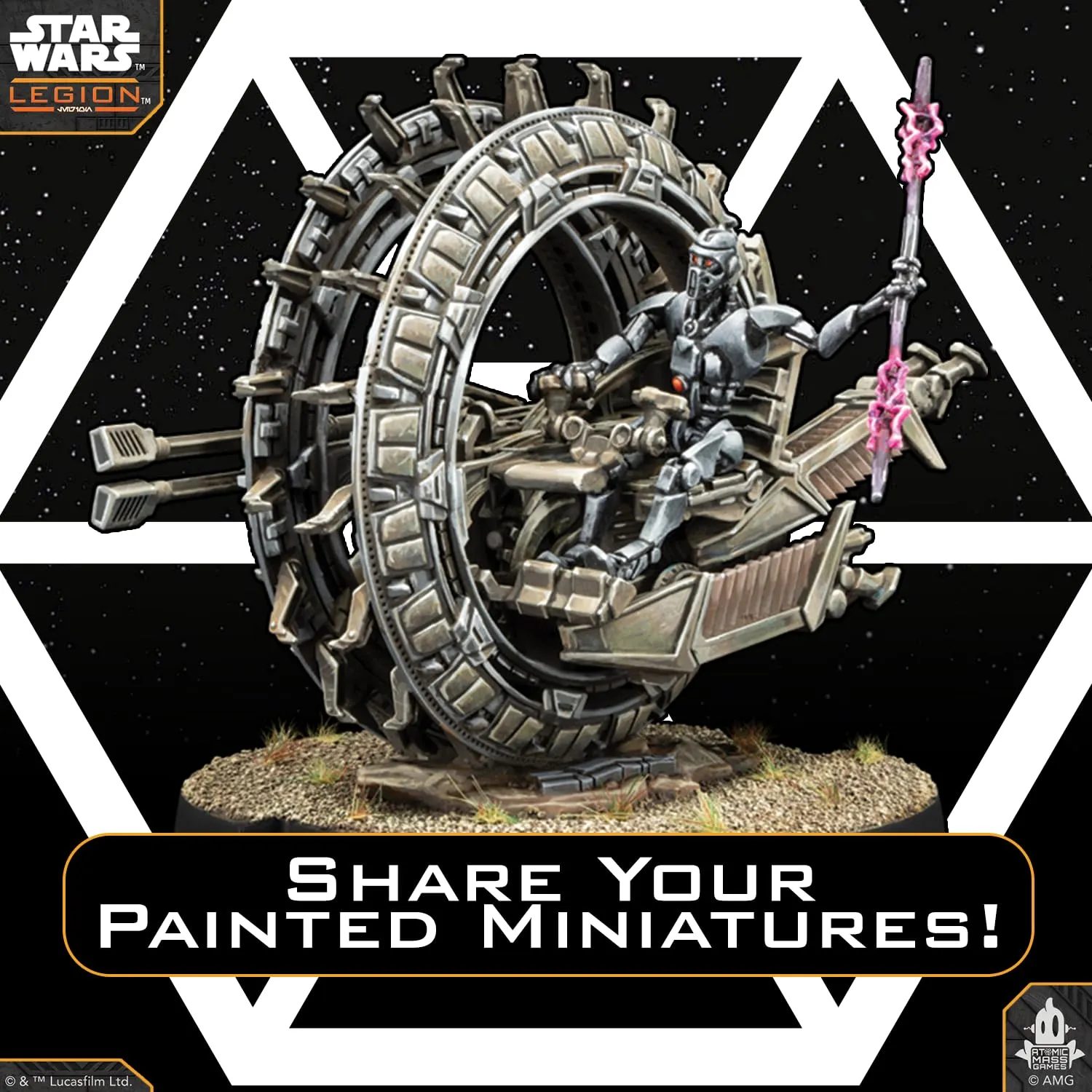 Asmodee Star Wars: Legion TSMEU-6 Radgleiter Erweiterung
