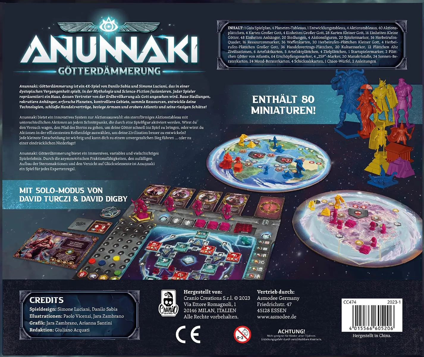 Cranio Anunnaki Götterdämmerung Strategiespiel 1-4 Spieler 90 Min