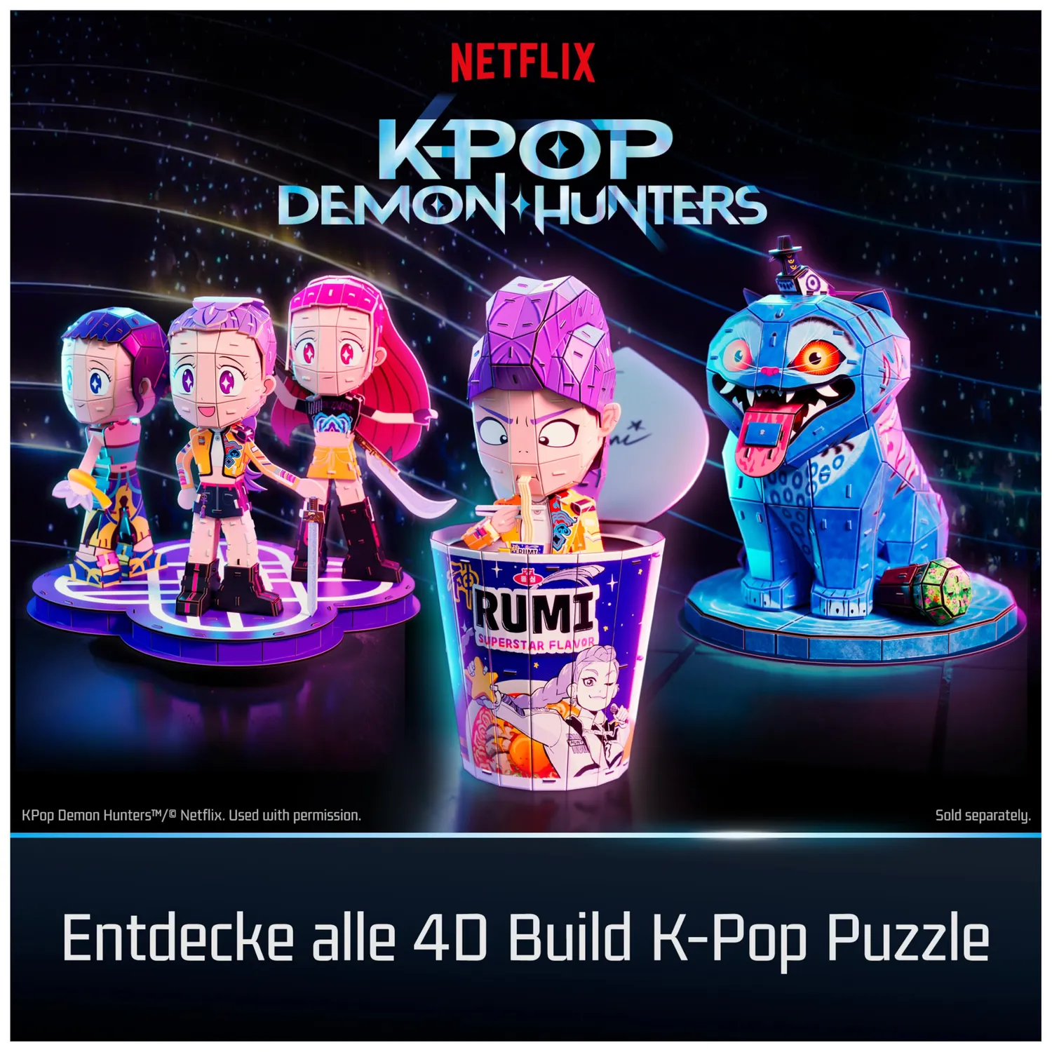 4D Build K-Pop Demon Hunters Rumi 3D-Puzzle 138 Teile