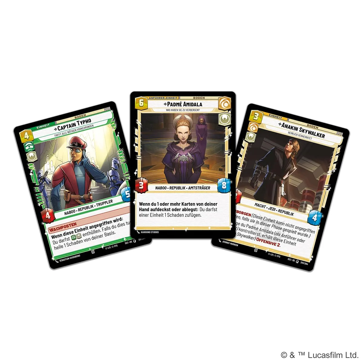 Asmodee Star Wars Unlimited Meister der Intrige Spotlight Deck Padmé