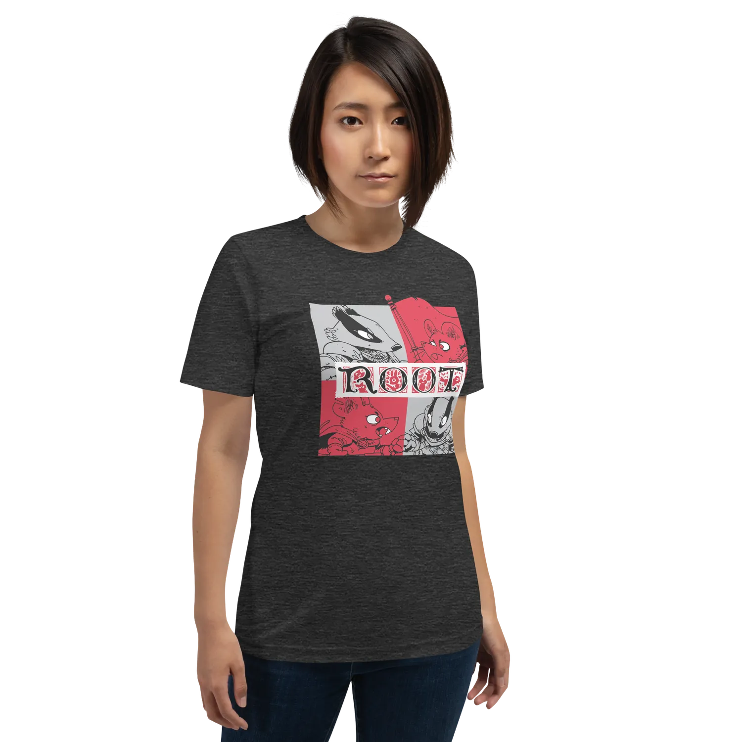 Leder Games Root Marauder Factions Tee Schwarz M