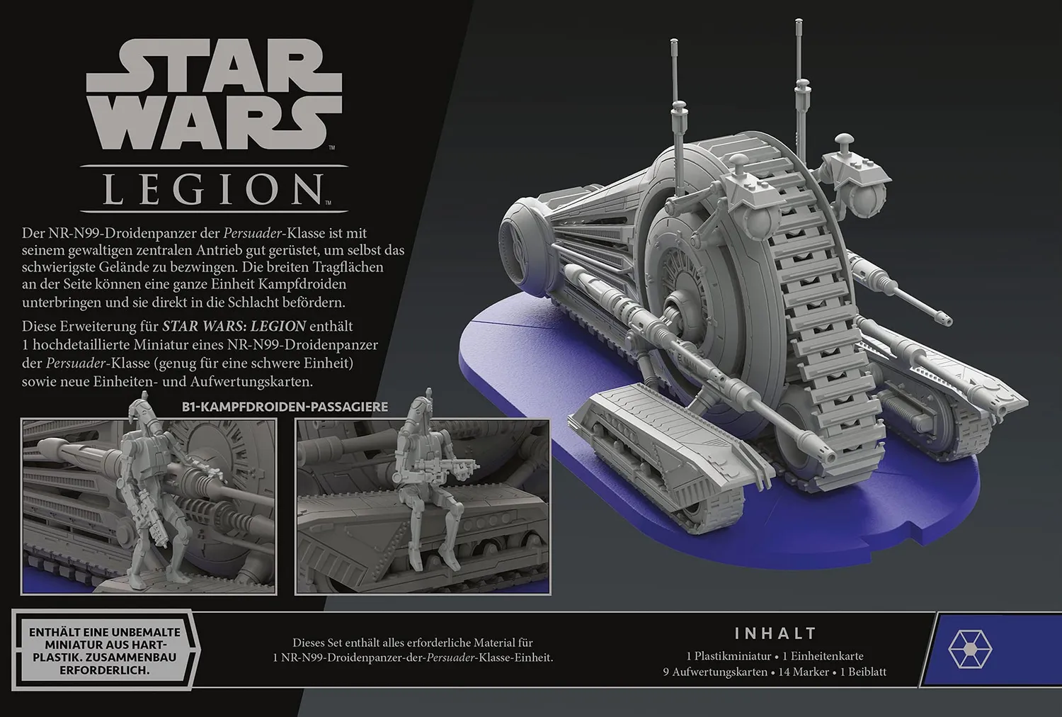 Atomic Mass Games Star Wars: Legion NR-N99 Droidenpanzer Erweiterung Deutsch