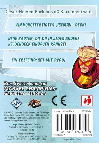 Marvel Champions LCG Iceman Helden-Erweiterung deutsch