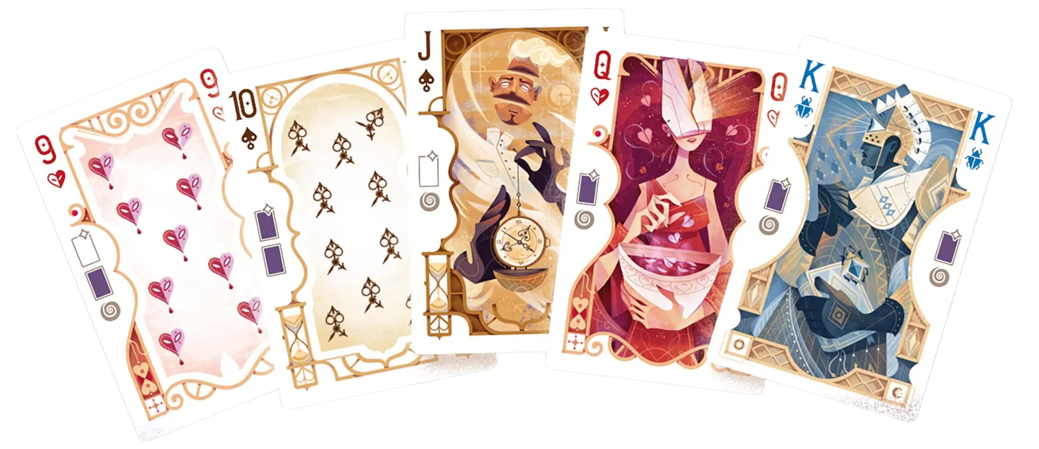 Asmodee All In Karten des Schicksals Familienspiel Poker